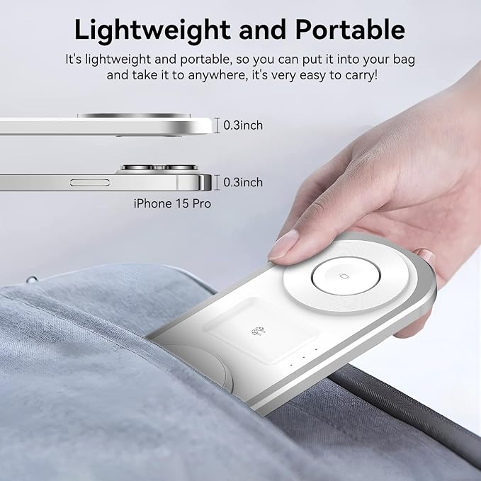 3 in 1 Fast Wireless Charger Stand - Image 6