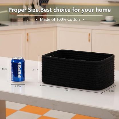 4 Pack Small Storage Shelf Baskets - Image 3