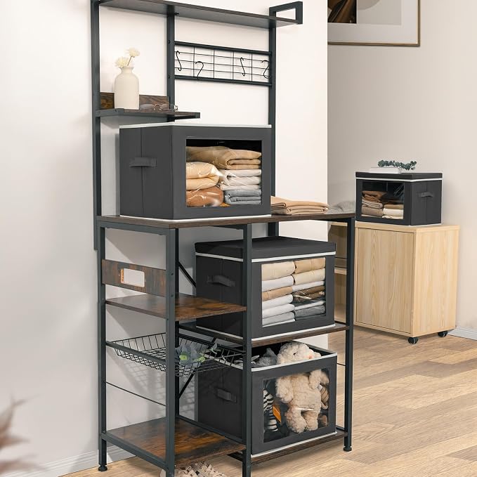 Homsorout Stackable Storage Bins - Image 6