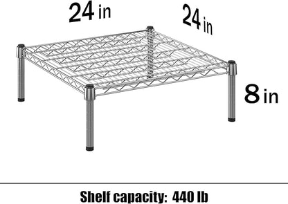 24" Deep x 24" Wide x 8" Height Wire Shelving Kit | 1-Tier | NSF Commercial - Image 3