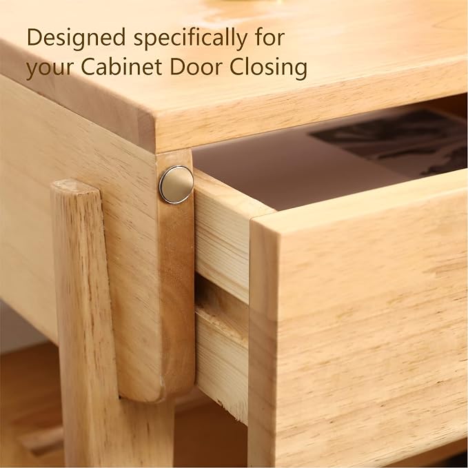 Mousike Magnetic Door Catch Ultra Thin Cabinet Magnets Stainless Steel Drawer - Image 4