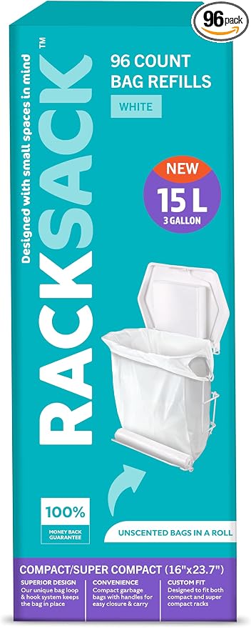 Rack Sack Rolled Bag Refills White 96's by RackSack