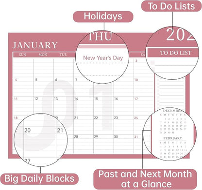 Yoment Desk Calendar Refill 2026-2027, Jan 2026-Dec 2027, Large 10"x16" Monthly - Image 4