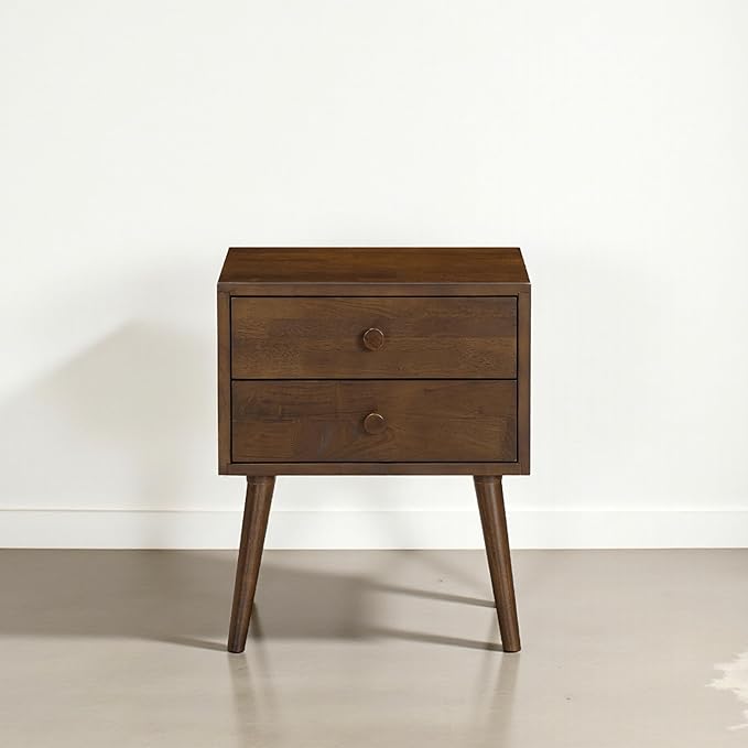 NTC Lux Nightstand with 2 Drawers, Featuring Adaptable Design, 150 lbs Load by NTC