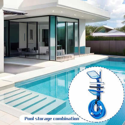 6 Pcs Swimming Pool Accessories Holder Set 4 Pool Pole Hanger Cleaning - Image 6