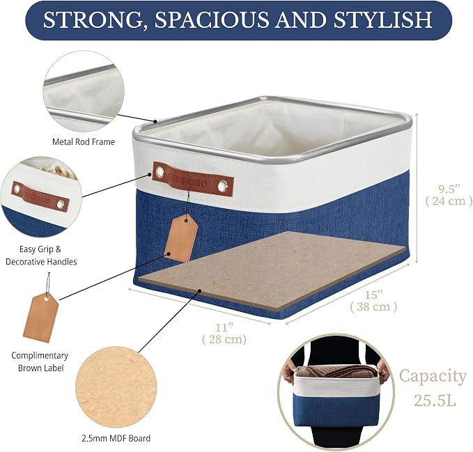 DECOMOMO Storage Baskets for Shelves - Image 4