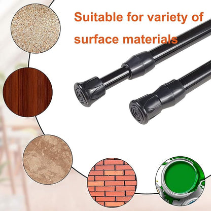 2 Pack Small Tension Rods 7 in to 11 Curtain Rods Window Rods in Extendable - Image 5