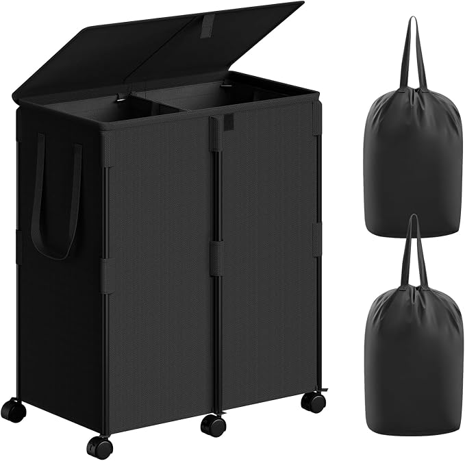 140L Double Laundry Hamper by Unknown