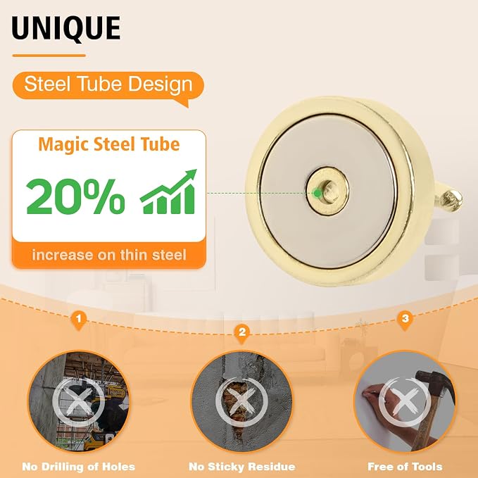 Neosmuk Magnetic Hooks Steel Tube Design - Image 3