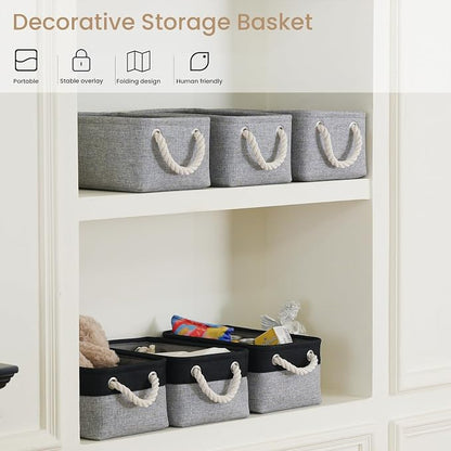 11.8x7.9x5.2 Inch Fabric Small Storage Bins - Image 5