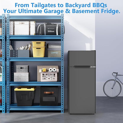 4.5 Cu.Ft Mini Fridge with Freezer, 2-Door Compact Refrigerator With 2 - Image 2