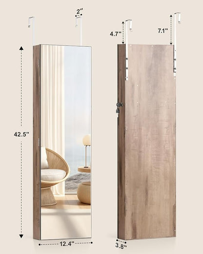 Nicetree Mirror Jewelry Cabinet, Jewelry Armoire - Image 7