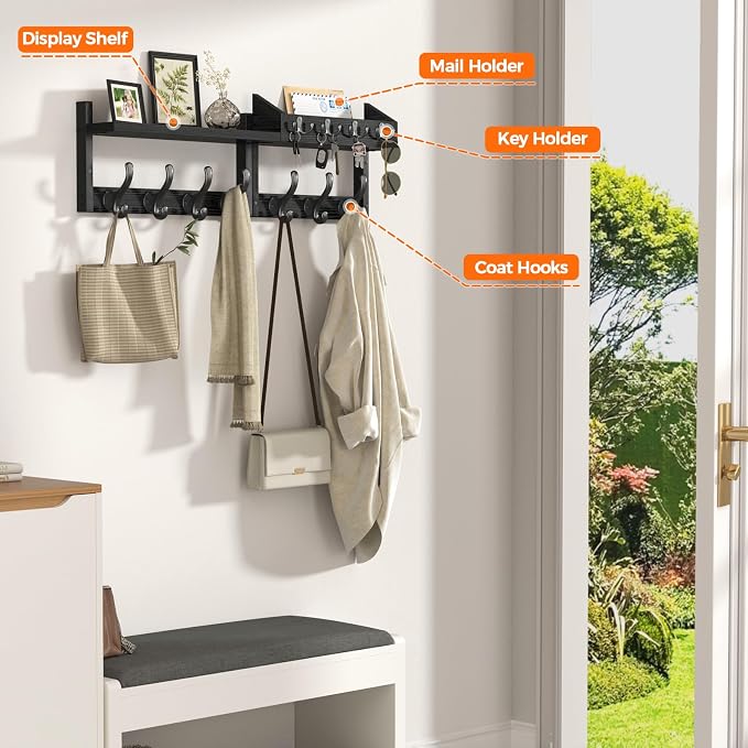 Evermagin 29" Coat Rack Wall Mount - Image 4