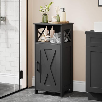 Homhedy Farmhouse Bathroom Storage Cabinet by Homhedy