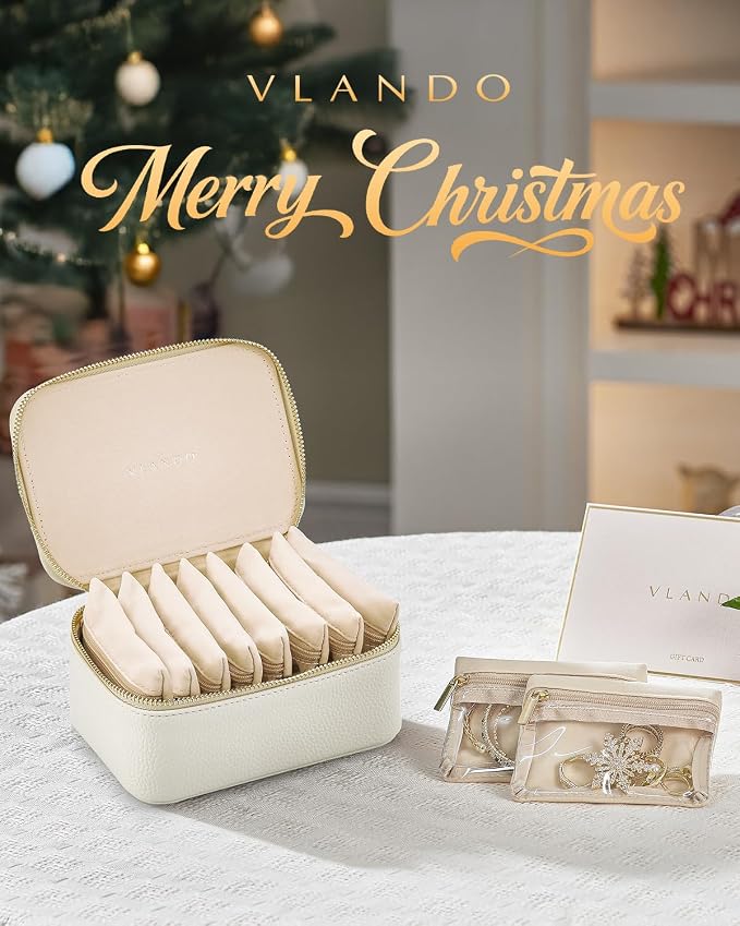 Vlando Gifts for Her, Travel Jewelry Case - Image 2