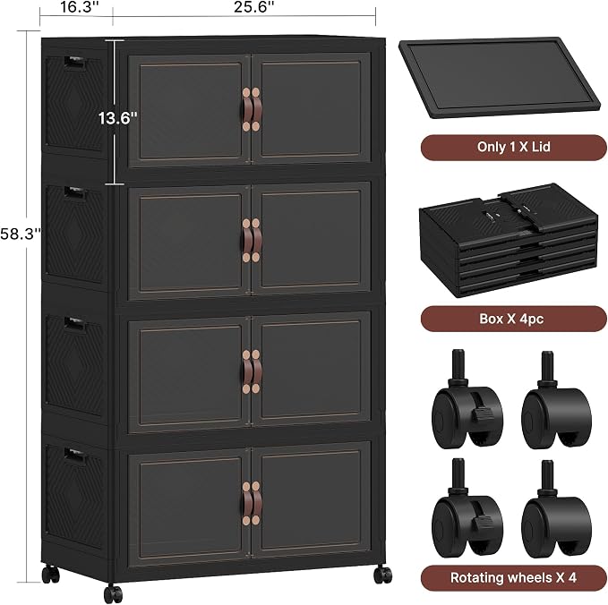 936QT Extra Large Stackable Storage Bins - Image 2