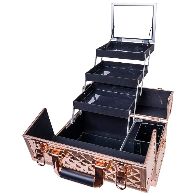 SHANY Premier Fantasy Professional Makeup Train Case Cosmetic Box Portable - Image 6