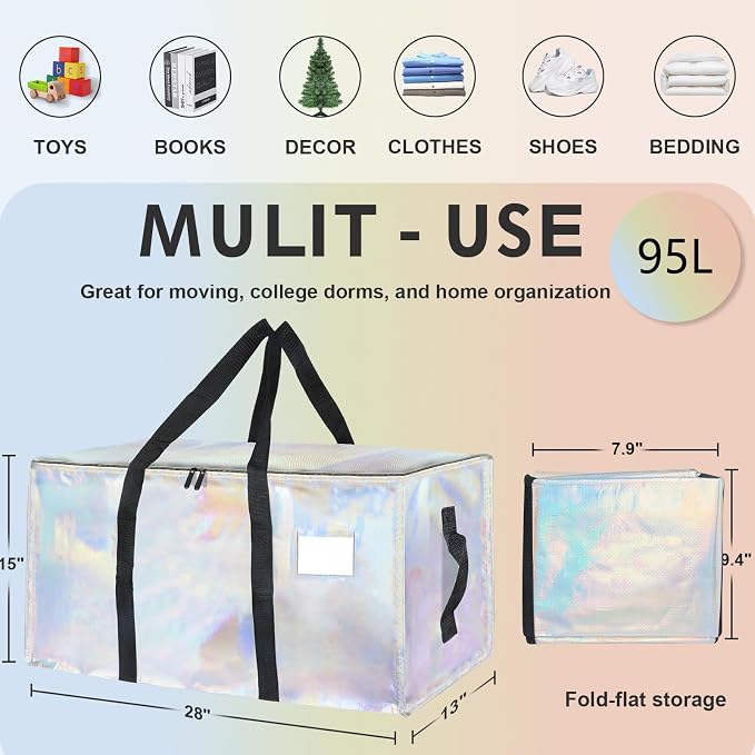 8 Pack-Extra Large Heavy Duty Moving Bags - Image 2