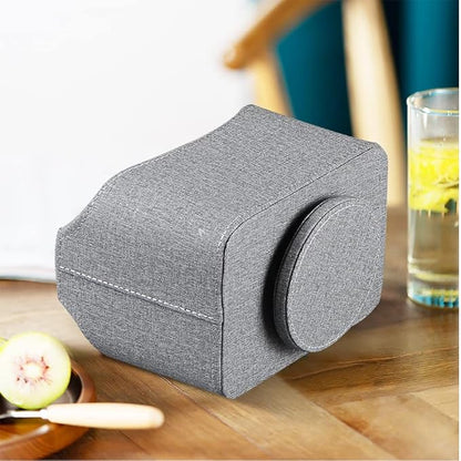 360° Rotating Remote Control Holder, PU Leather TV Remote Caddy Organizer - Image 4