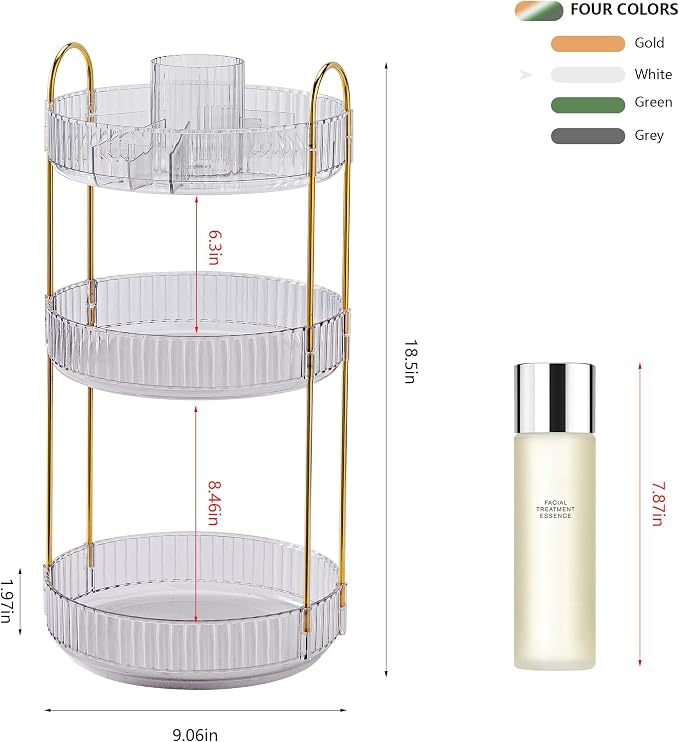 YCIA&DONE Rotating Makeup Organizer - Image 5