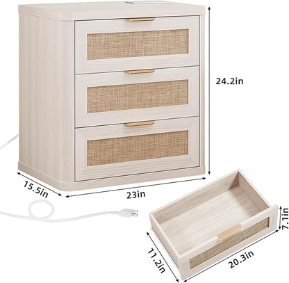 LEYAOYAO Rattan Night Stand - Image 2