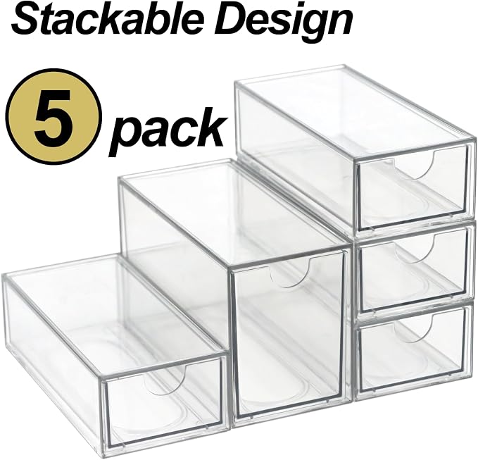 Acrylic Makeup Organizer, Plastic Organizer Bins - Image 7