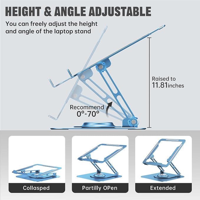 Laptop Stand for Desk, Adjustable Computer Stand - Image 4