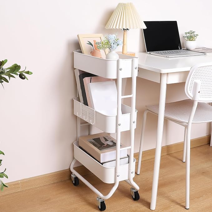 MAX Houser Slim 3-Tier Rolling Utility Cart - Image 4