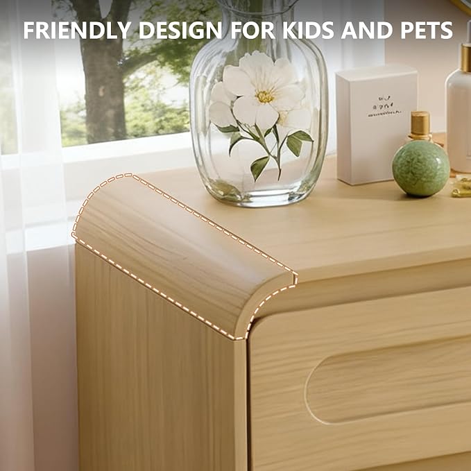 3 Drawer Dressers for Bedroom, Large Modern Dressers - Image 5