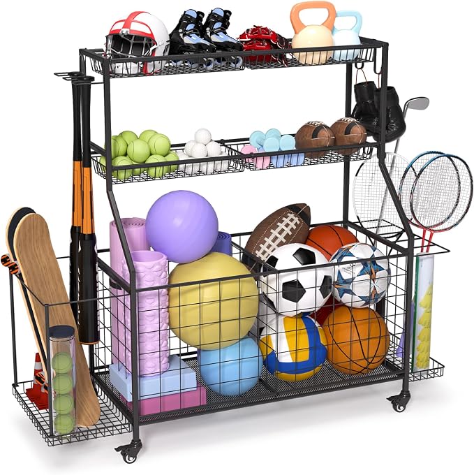 Sports Equipment Organizer, Outdoor Toy Storage by Unknown