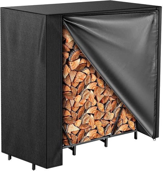 Vailge Firewood Rack Cover 4FT, Waterproof Firewood Rack Outdoor Cover by VAILGE