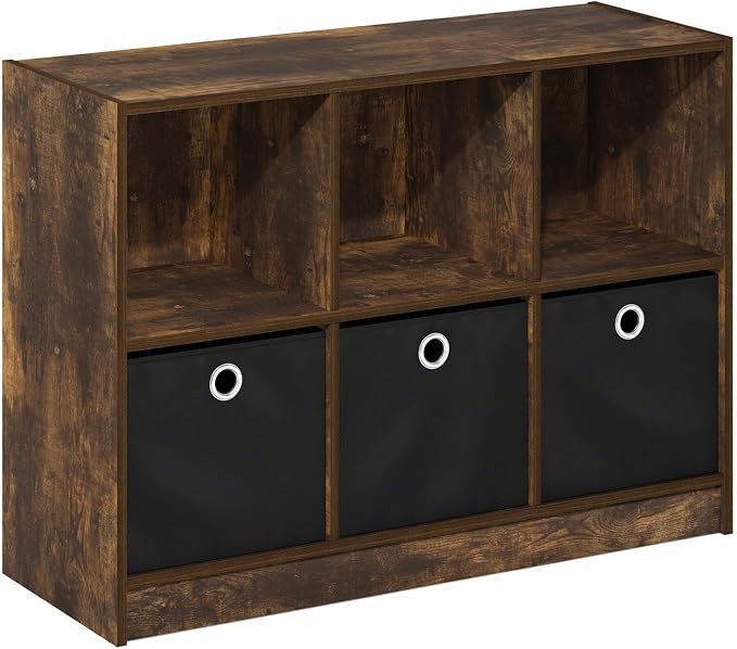 Furinno Basic Book Shelf, 6-Cube Bookshelf - Image 5