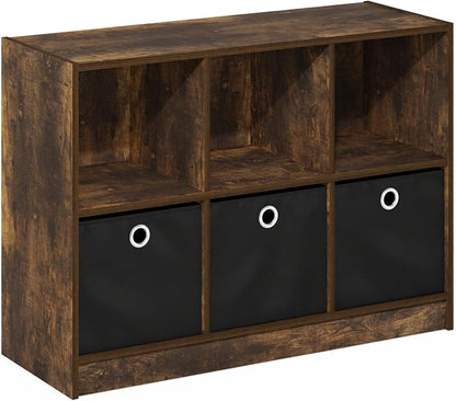 Furinno Basic Book Shelf, 6-Cube Bookshelf - Image 5