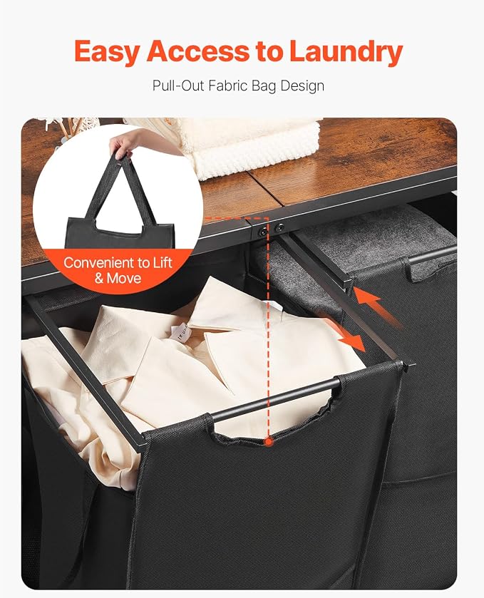 VEVOR 3 Tiers Laundry Sorter - Image 4