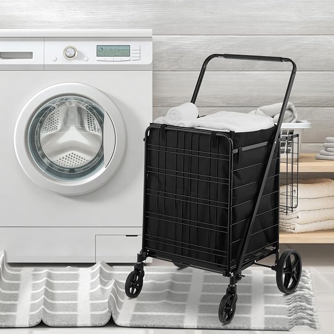 VEVOR Folding Shopping Cart - Image 8