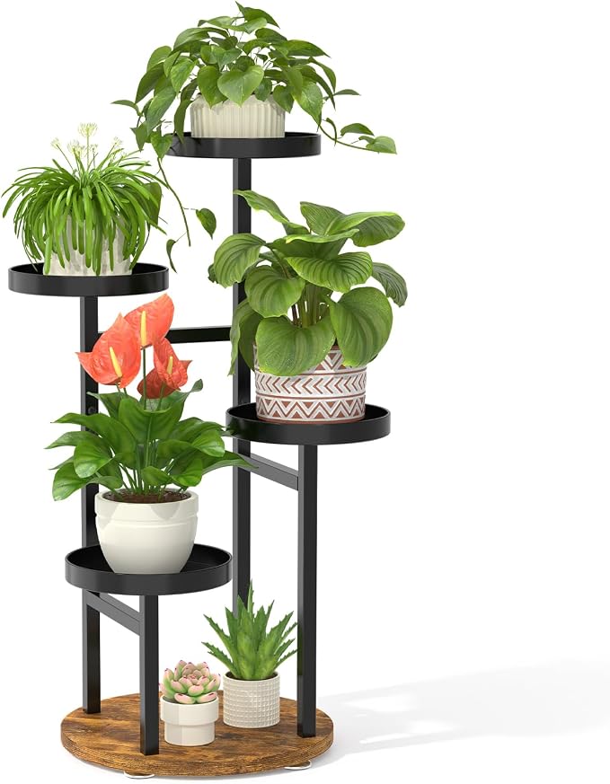 LASZOLA 4 Tier Metal Plant Stand by LASZOLA