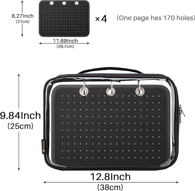Enamel Pin Display Pages Pin Carrying Case, Pins Collection Storage Organizer - Image 6