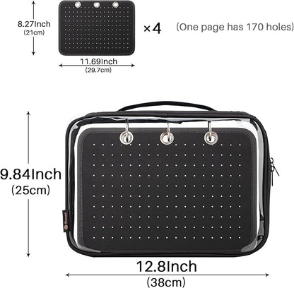 Enamel Pin Display Pages Pin Carrying Case, Pins Collection Storage Organizer - Image 6