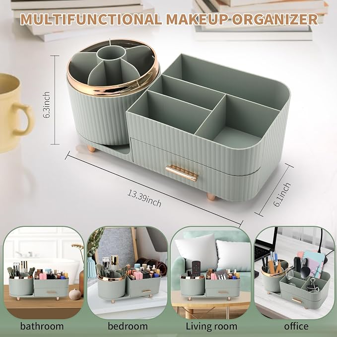 Makeup Organizer for Vanity, Cosmetic Display Case - Image 3