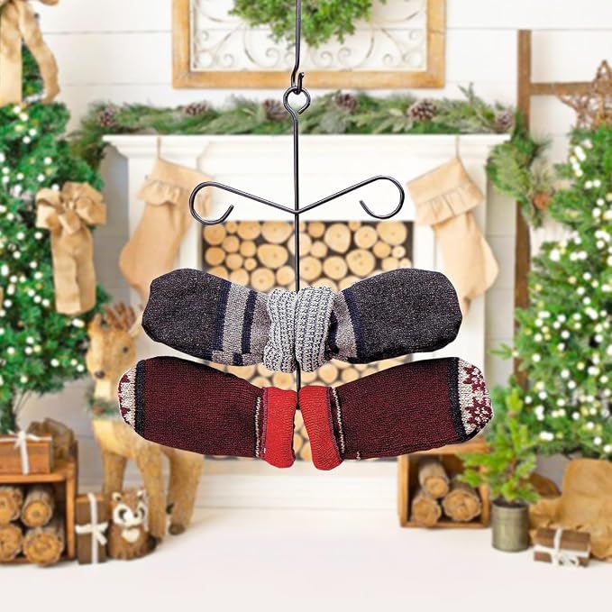 Renovators Supply Manufacturing Glove Dryer 17.5 in. Black Wrought Iron Glove - Image 2