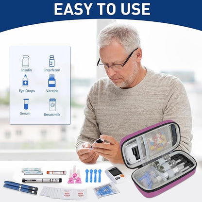 Insulin Cooler Travel Case, Portable Temperature Display Medicine Travel Cooler - Image 6