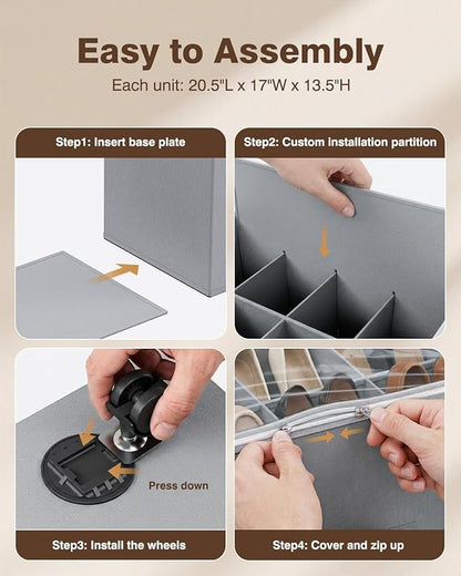HOUSE AGAIN 2 Pack Shoe Organizer - Image 5