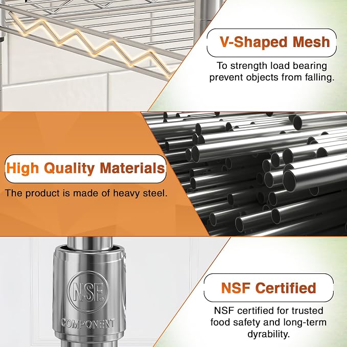 BestOffice | 5-Tier Wire Shelf - Image 7