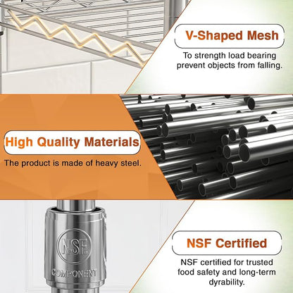 BestOffice | 5-Tier Wire Shelf - Image 7