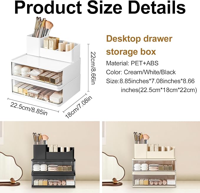 DASITON Makeup Organizer for Vanity - Image 6