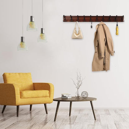 38.6'' Large Coat Rack Wall Mount Coat Hooks Coat Hanger - Image 7