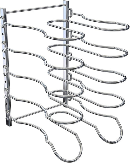 CAXXA Heavy Duty Pan Rack, Pot Lid Rack, Kitchen Cabinet Pantry Cookware - Image 5