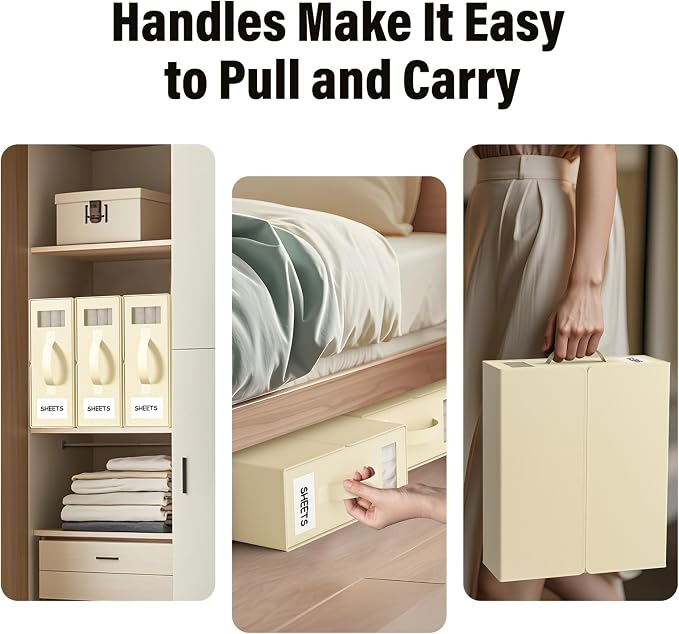 Foldable Bedding Organizer, Fabric Storage Bins - Image 2