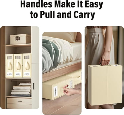 Foldable Bedding Organizer, Fabric Storage Bins - Image 2