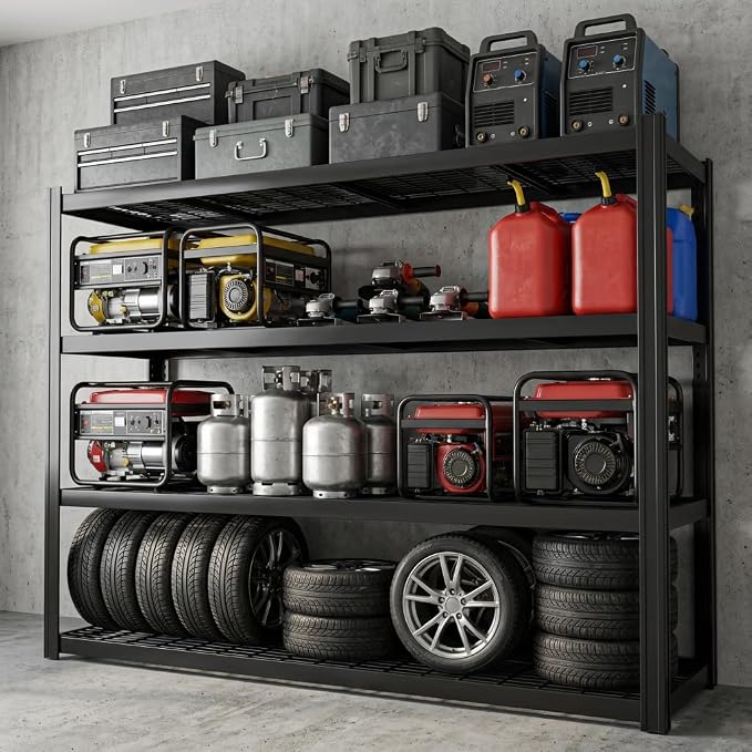 71" Wide Garage Shelving Unit, Heavy Duty Garage Storage Shelves, 8000 LBS - Image 2